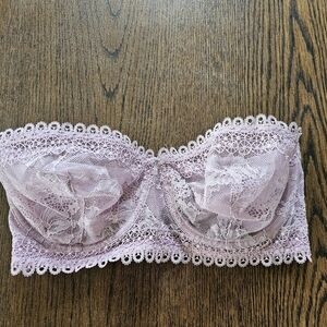 Victoria Secret Very Sexy Unlined Lavender Lace Bralette Size Womens 36DD